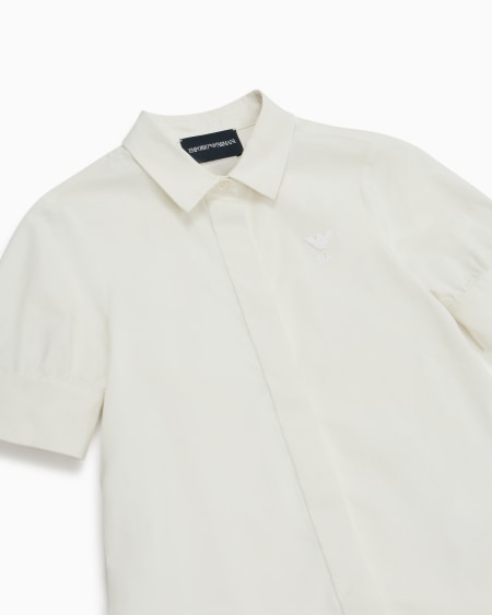 Armani Vestido Camisero Con Volante