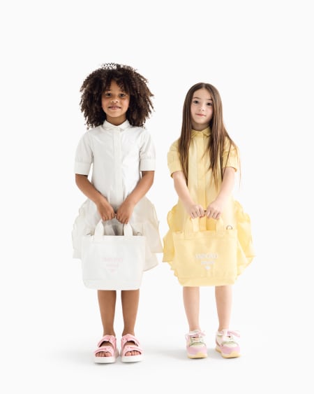 Armani Vestido Camisero Con Volante