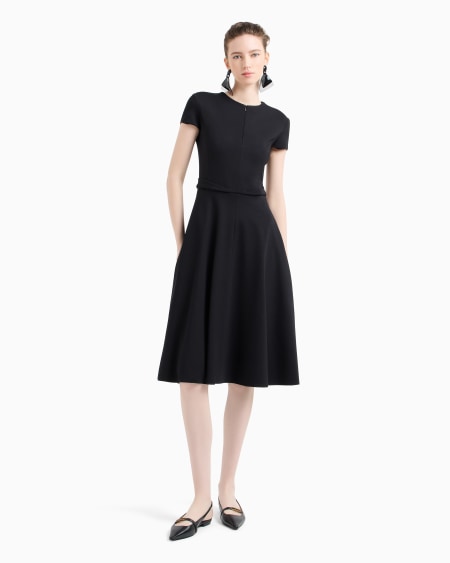 Armani Vestido De Manga Corta De Punto Milano