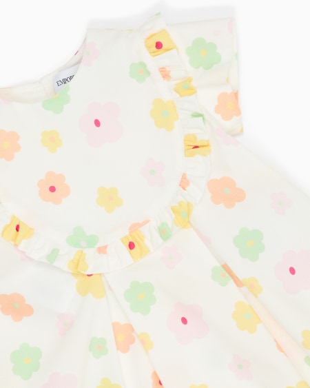 Armani Vestido De Popelina Con Estampado Integral