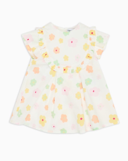 Armani Vestido de popelina con estampado integral