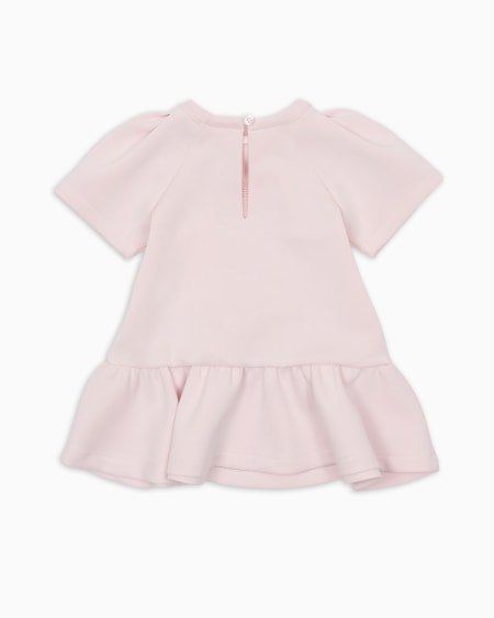 Armani Vestido De Punto De Tacto Cupro Con Volante