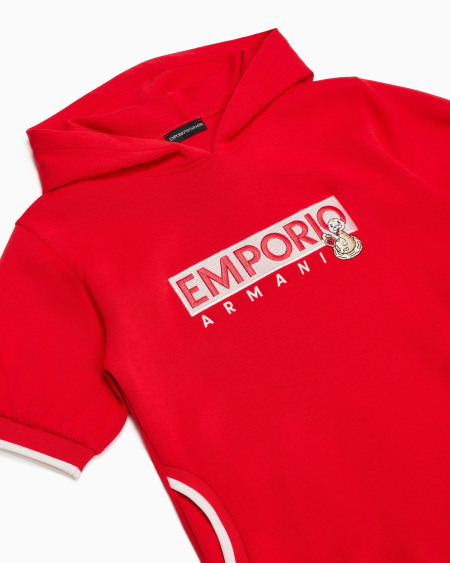 Armani Vestido De Punto Doble Con Bordado