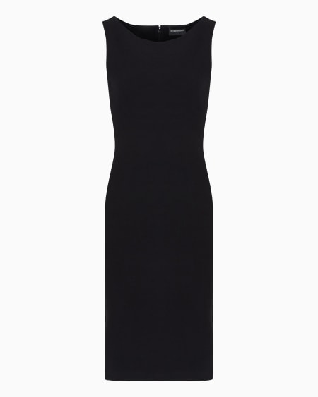 Armani Vestido de tubo de punto ottoman