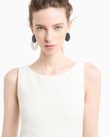 Armani Vestido De Tubo De Punto Ottoman