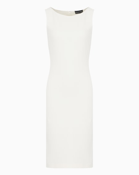 Armani Vestido De Tubo De Punto Ottoman