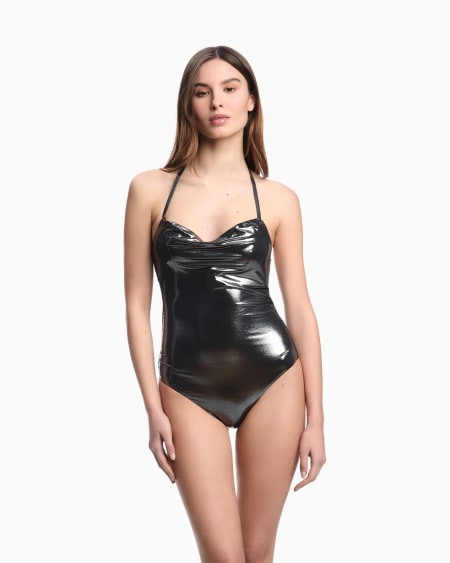 Armani Bañador Con Relleno De Tejido Foil Reciclado ASV