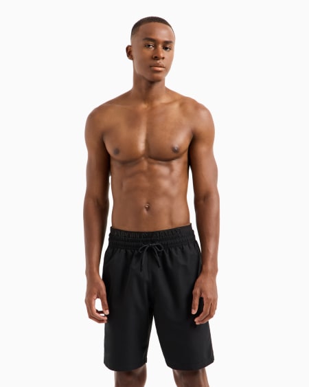 Armani Bañador Tipo Bermudas De Tejido Reciclado Con Banda Con Logotipo ASV