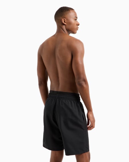 Armani Bañador Tipo Bermudas De Tejido Reciclado Con Banda Con Logotipo ASV