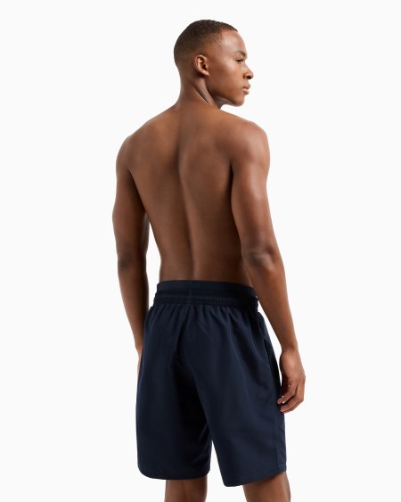 Armani Bañador Tipo Bermudas De Tejido Reciclado Con Banda Con Logotipo ASV