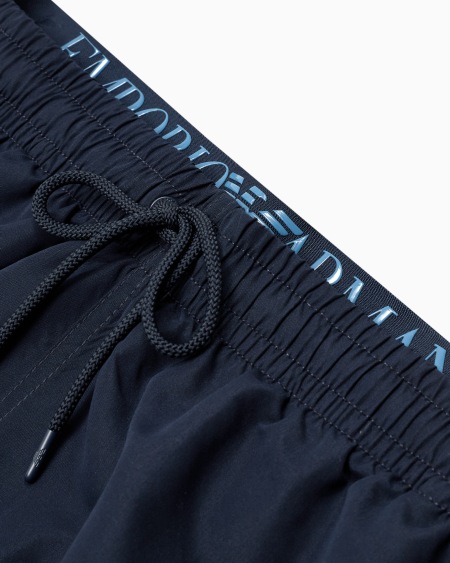 Armani Bañador Tipo Bermudas De Tejido Reciclado Con Banda Con Logotipo ASV