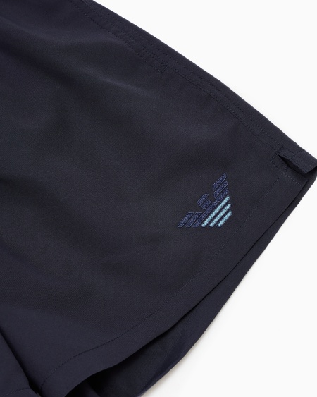 Armani Bañador Tipo Pantalón Corto Con Bordado De águila Bicolor