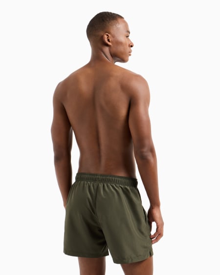 Armani Bañador Tipo Pantalón Corto Con Bordado De águila Bicolor