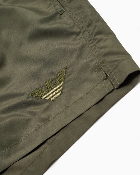 Armani Bañador Tipo Pantalón Corto Con Bordado De águila Bicolor