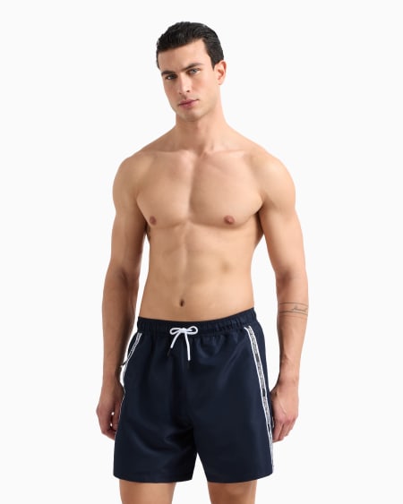 Armani Bañador Tipo Pantalón Corto Con Cinta Con Logotipo