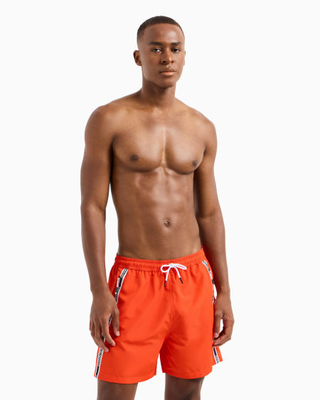 Armani Bañador Tipo Pantalón Corto Con Cinta Con Logotipo