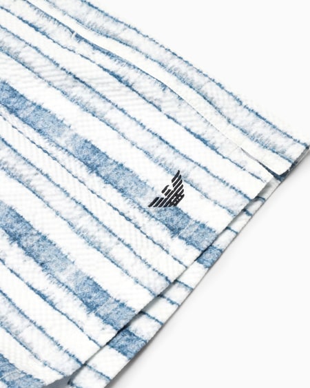 Armani Bañador Tipo Pantalón Corto Con Estampado Abstracto