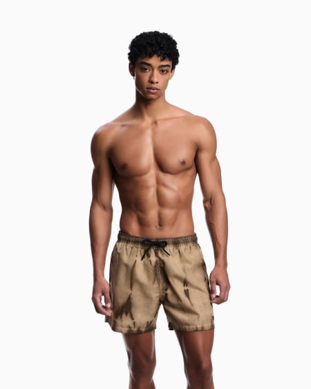 Armani Bañador Tipo Pantalón Corto Con Fantasía Tie-dye