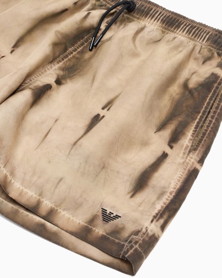 Armani Bañador Tipo Pantalón Corto Con Fantasía Tie-dye