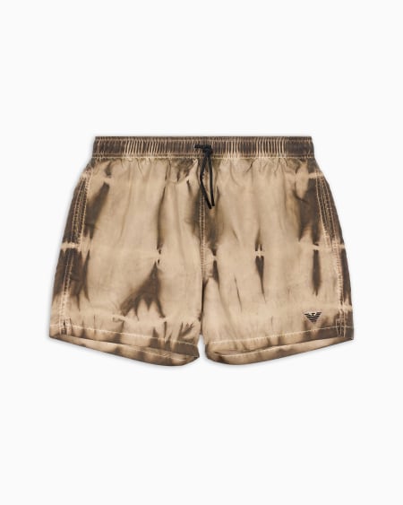Armani Bañador tipo pantalón corto con fantasía tie-dye