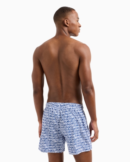 Armani Bañador Tipo Pantalón Corto Con Logotipo Pequeño Integral