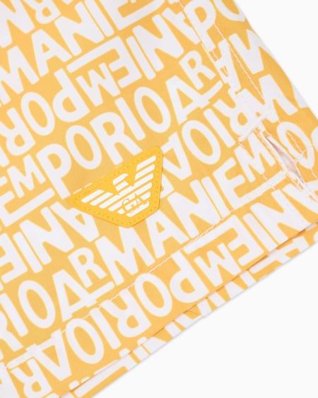 Armani Bañador Tipo Pantalón Corto Con Logotipo Pequeño Integral