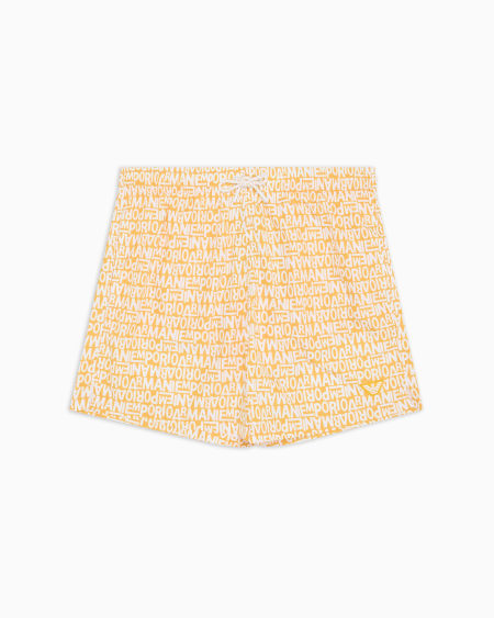 Armani Bañador tipo pantalón corto con logotipo pequeño integral