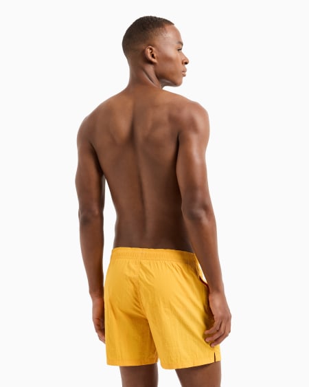 Armani Bañador Tipo Pantalón Corto Con Logotipo Vertical Bordado