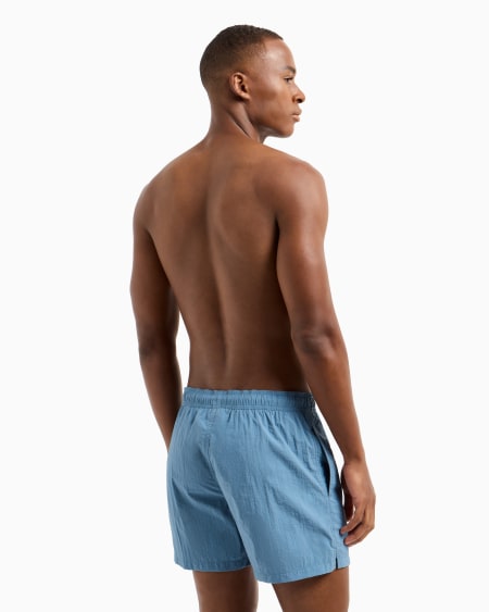 Armani Bañador Tipo Pantalón Corto Con Logotipo Vertical Bordado