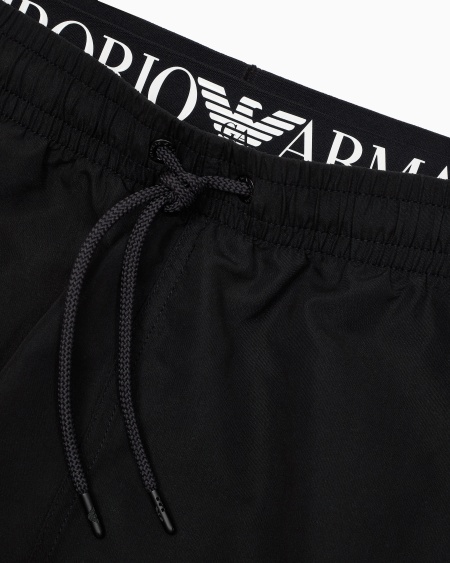 Armani Bañador Tipo Pantalón Corto De Tejido Reciclado Con Banda Con Logotipo ASV