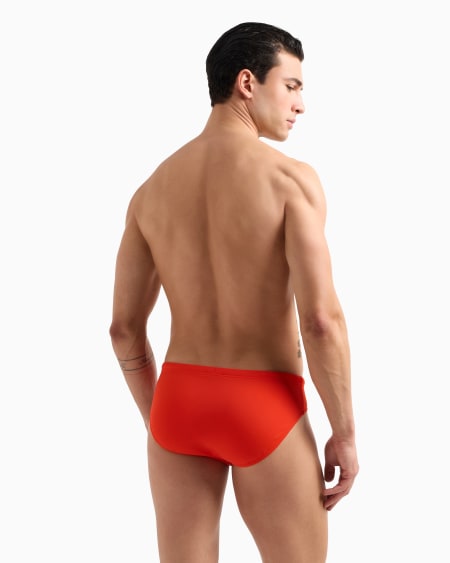 Armani Bañador Tipo Slip De Nailon Reciclado Con Cinta Con Logotipo ASV