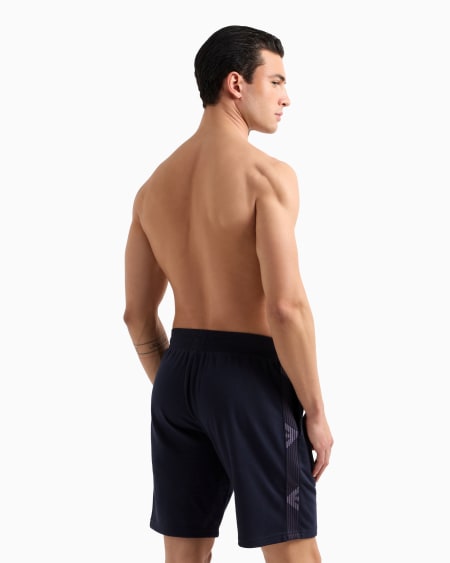 Armani Bermudas De Estar Por Casa De Punto De Felpa Basic