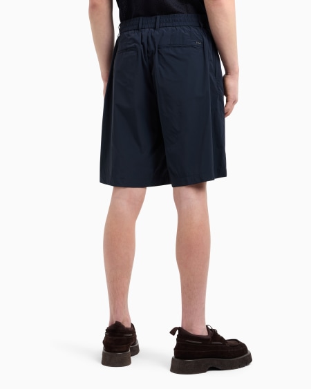 Armani Bermudas De Nailon Elástico Con Cintura Elástica Por Detrás