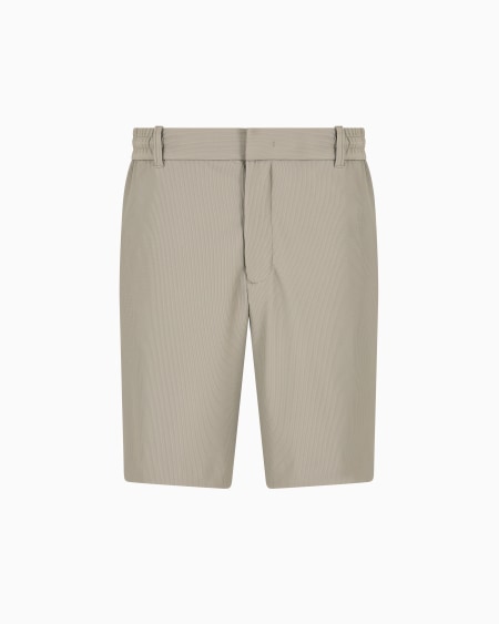 Armani Bermudas de nailon elástico con efecto canneté