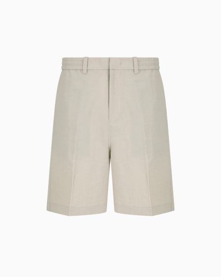 Armani Bermudas en sirsaca de nailon con elástico en la parte trasera