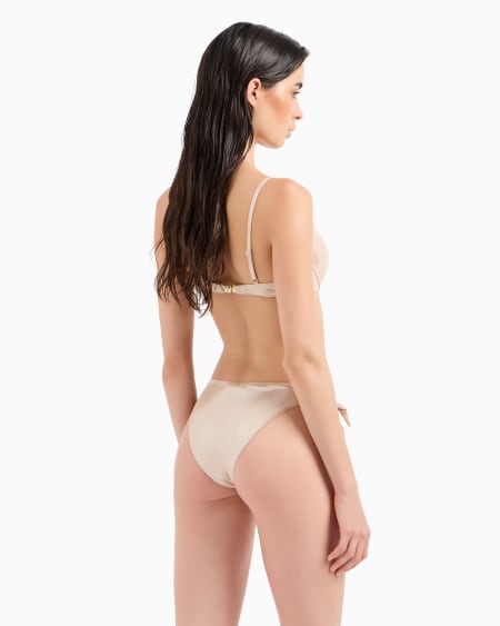 Armani Bikini Con Sujetador Push-up De Tejido Foil Reciclado ASV