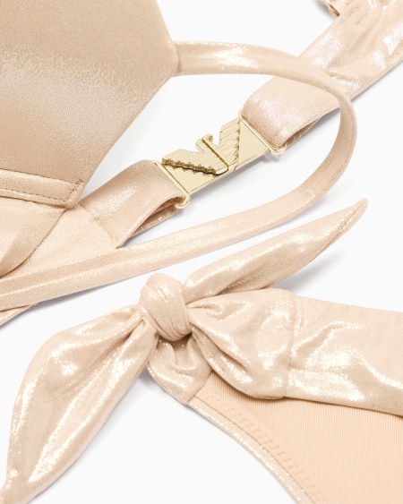 Armani Bikini Con Sujetador Push-up De Tejido Foil Reciclado ASV