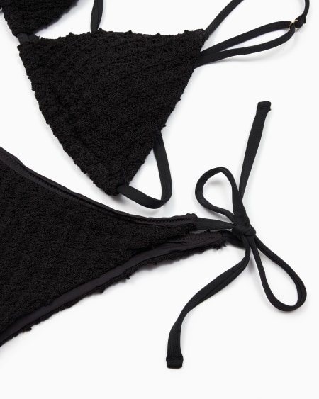 Armani Bikini De Triángulo Con Relleno De Ganchillo De Lycra