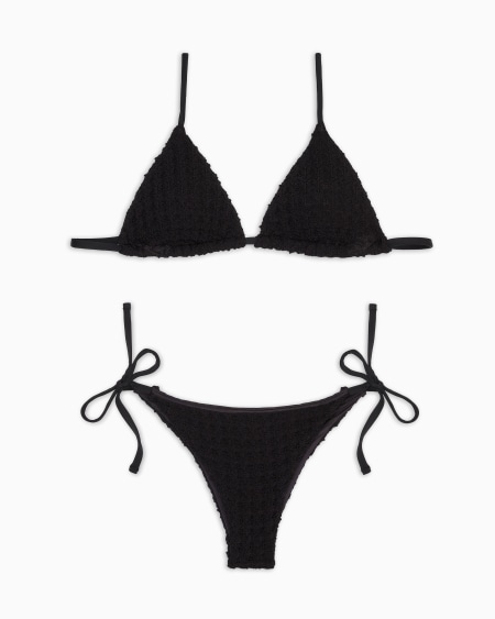 Armani Bikini De Triángulo Con Relleno De Ganchillo De Lycra
