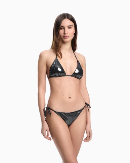 Armani Bikini De Triángulo Con Relleno De Tejido Foil Reciclado ASV