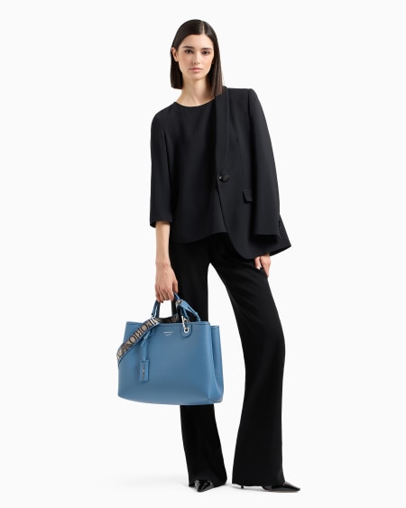 Armani Blusa De Envers Satén Con Manga Tres Cuartos