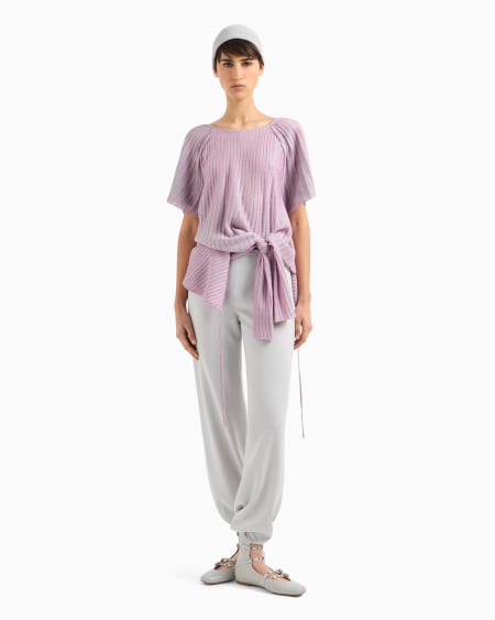 Armani Blusa De Ottoman Con Elaboración En Tejido Jacquard