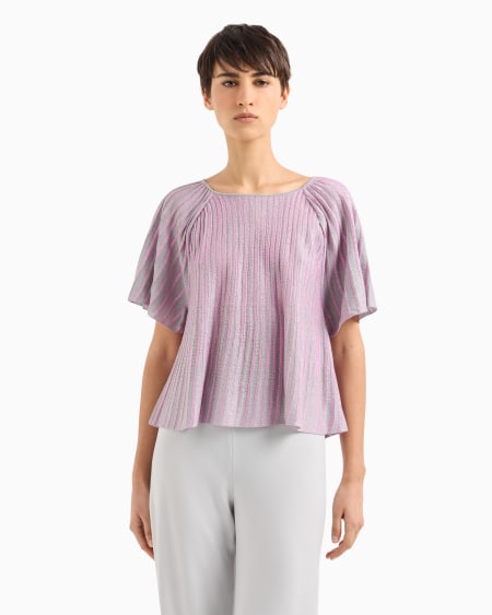 Armani Blusa De Ottoman Con Elaboración En Tejido Jacquard
