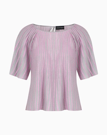 Armani Blusa de ottoman con elaboración en tejido jacquard