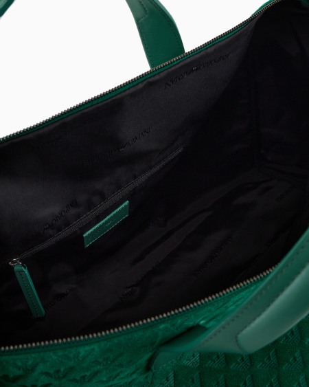 Armani Bolsa De Ante Con Motivo De águila Integral En Relieve