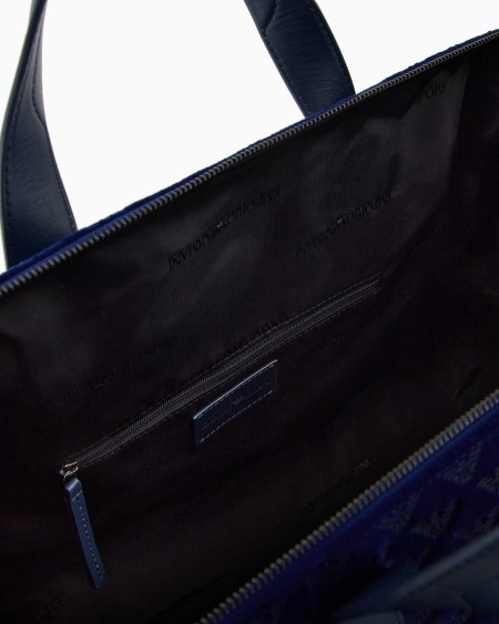 Armani Bolsa De Ante Con Motivo De águila Integral En Relieve