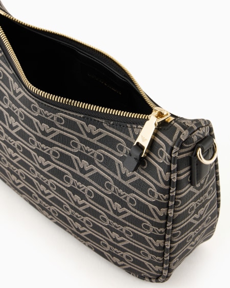 Armani Bolso Baguette Con Estampado Integral De Monograma