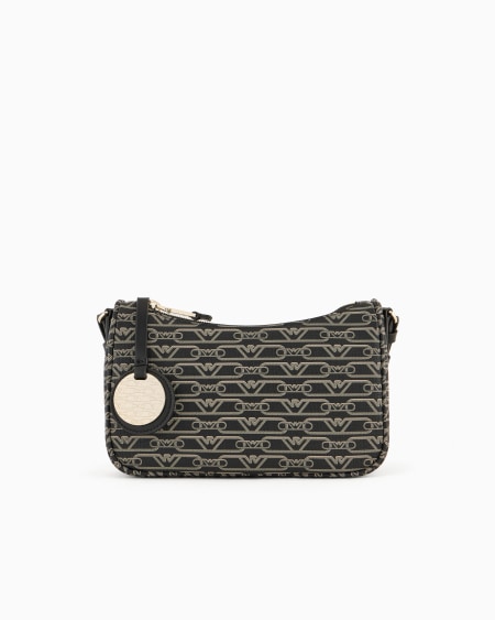 Armani Bolso baguette con estampado integral de monograma