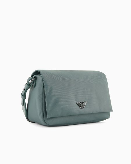 Armani Bolso Bandolera Con Solapa De Nailon Reciclado ASV