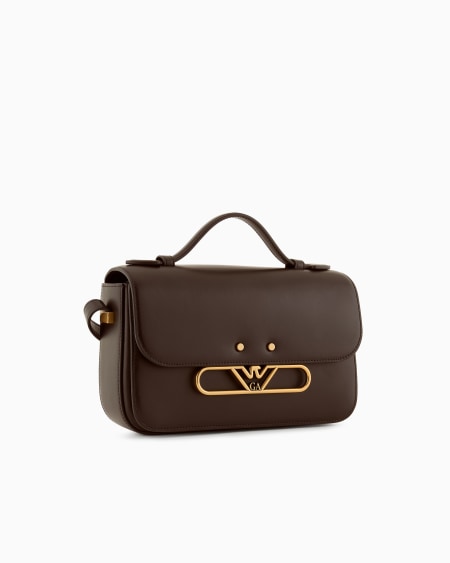 Armani Bolso Bandolera De Piel Lisa Con Logotipo De águila De Metal